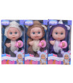BABY DOLL WITH FRECKLES AND 4 SOUNDS 3 TYPES