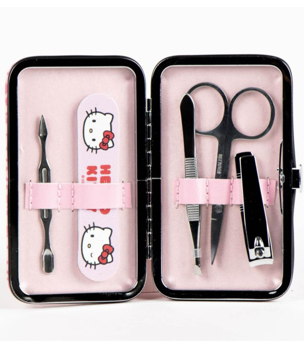 CHILDREN'S PENCIL CASE WITH A 5-PIECE MANICURE SET HELLO KITTY Cerda
