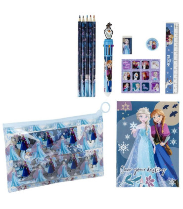 COLORING BOOK + STUDENT SUPPLIES IN FROZEN PENCIL CASE Cerda