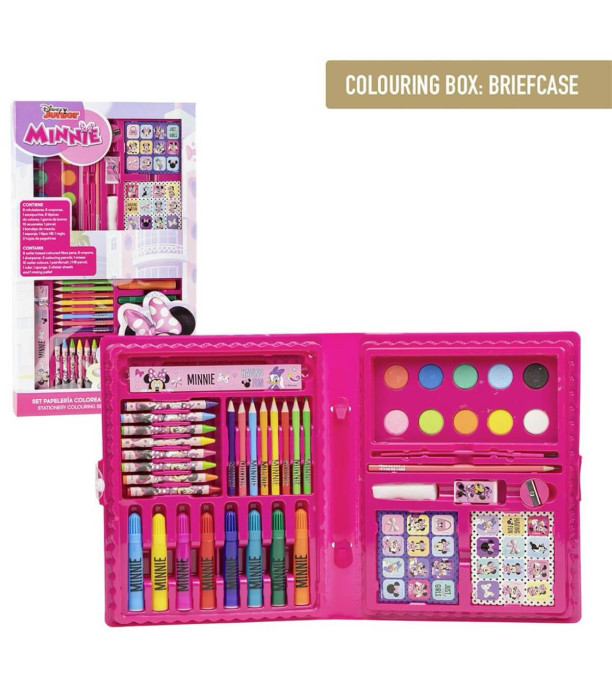 BIG COLORING SET IN A MINNIE MOUSE BOX