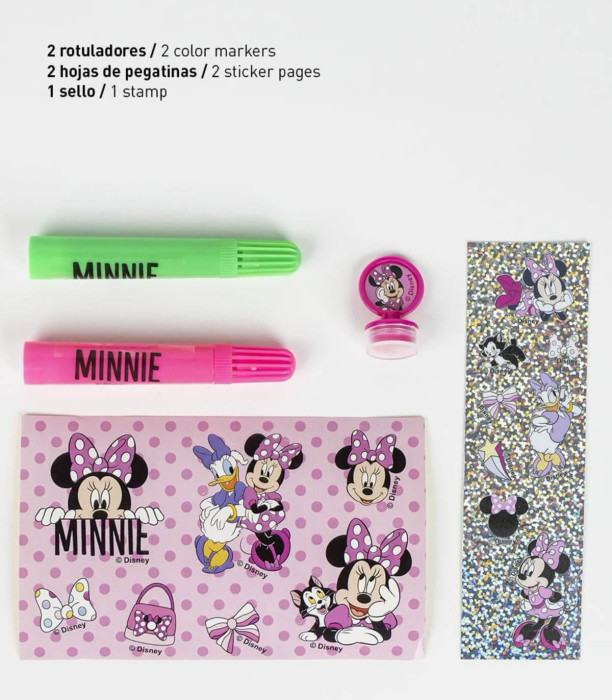 MINNIE MOUSE MARKER DRAWING SET WITH NOTEBOOK