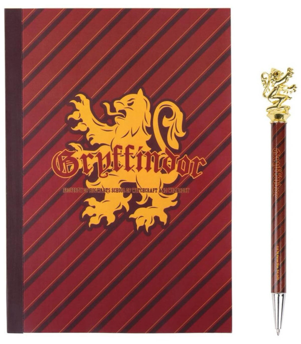 CHILDREN'S SET NOTEBOOK AND PEN HARRY POTTER GRYFFINDOR