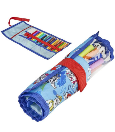 CHILDREN'S FOLDABLE PENCIL CASE WITH MARKERS AND PAW PATROL ACCESSORIES Cerda