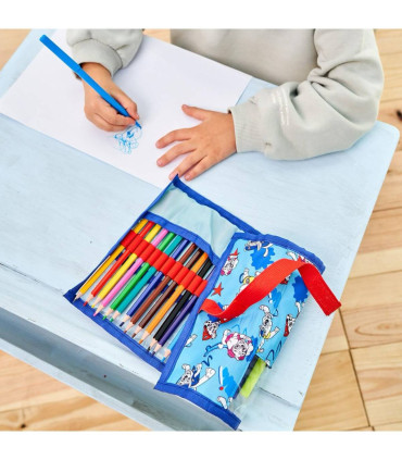 CHILDREN'S FOLDABLE PENCIL CASE WITH MARKERS AND PAW PATROL ACCESSORIES Cerda