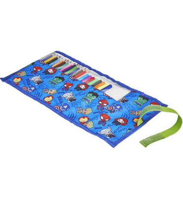 CHILDREN'S FOLDABLE PENCIL CASE WITH MARKERS AND AVENGERS ACCESSORIES Cerda