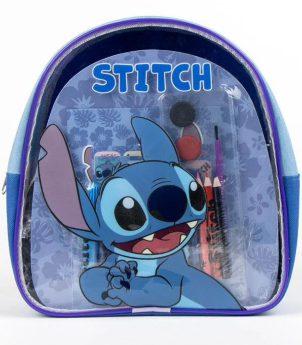 CHILDREN'S BACKPACK WITH STITCH DRAWING SET