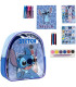 CHILDREN'S BACKPACK WITH STITCH DRAWING SET