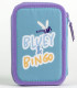 BLUEY PENCIL CASE WITH 2 ZIPPERS AND STUDENT SUPPLIES Cerda