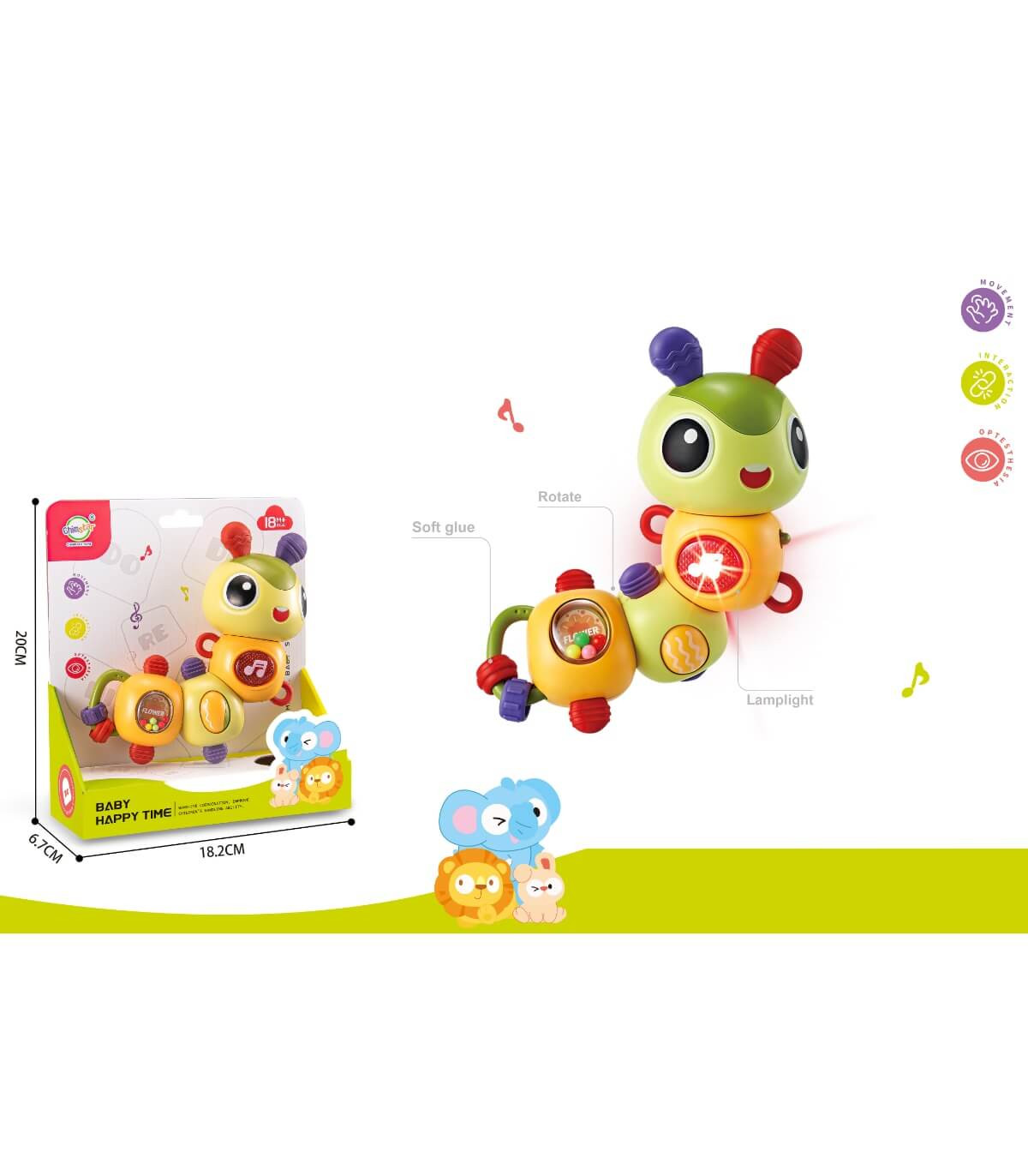 BABY MUSICAL TOY CATERPILLAR Armtoys