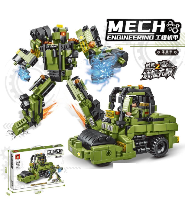 TRANSFORMER CONSTRUCTOR ROLLER 429 PARTS Armtoys