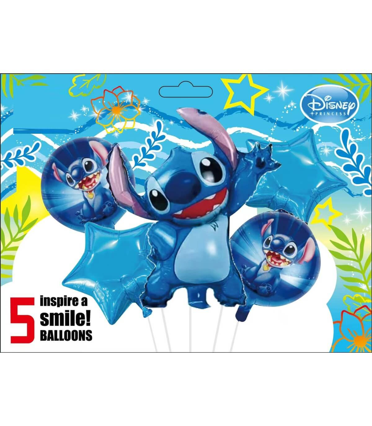 FOIL BALLOONS 5 PCS. STITCH Armtoys
