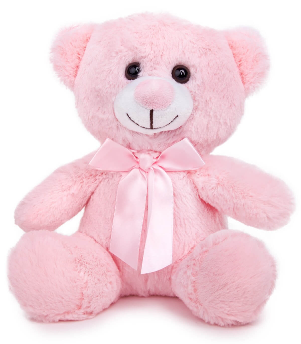 PLUSH BEAR WITH RIBBON 4 COLORS 23 CM Amek toys