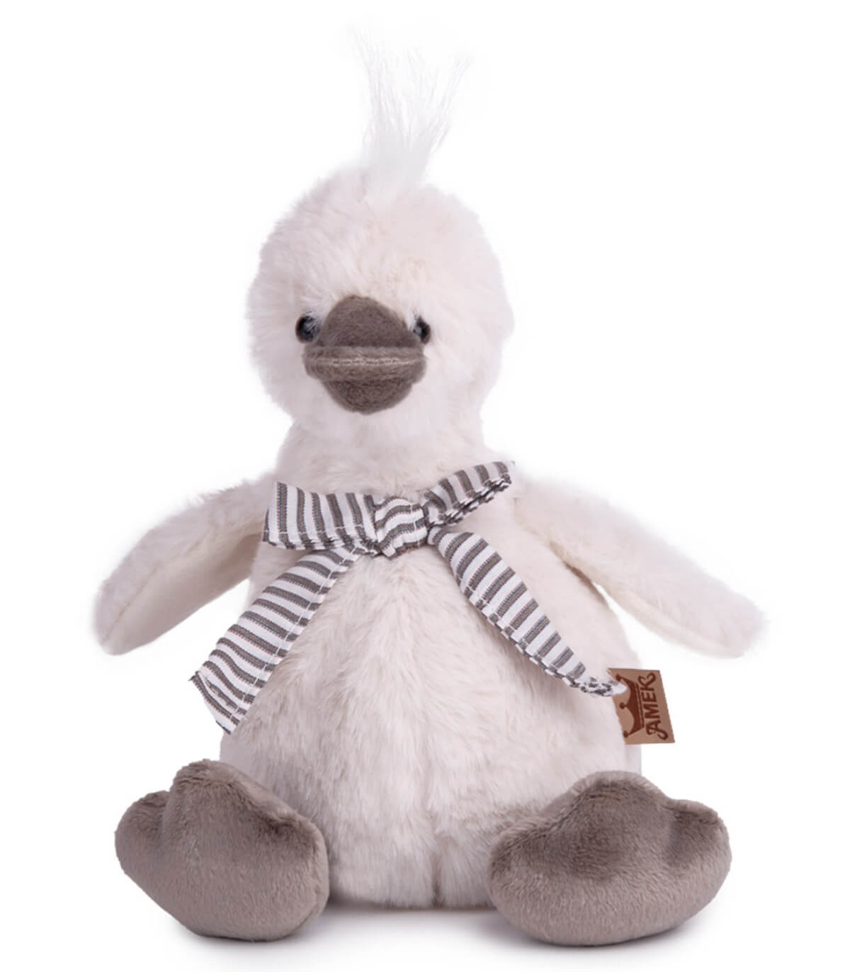 PLUSH DUCK GRAY 20 CM Amek toys