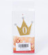 PARTY CANDLES CROWN WITH NUMBER 0-9 Armtoys