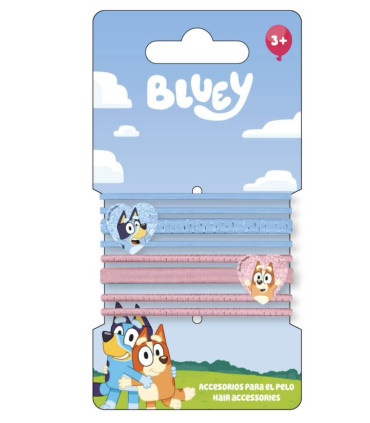 HAIR CLIPS 8 PCS. ON CARD BLUEY Cerda