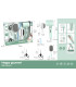 BATTERY-OPERATED CHILDREN'S HAIR SALON SET IN GREEN BOX Armtoys