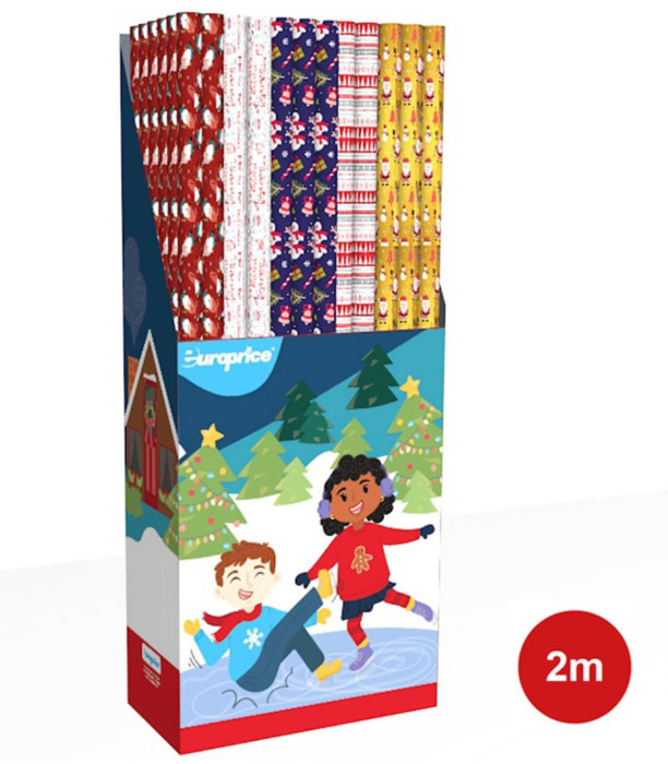CHRISTMAS WRAPPING PAPER XMAS PLAY 70 X 200 Europrice