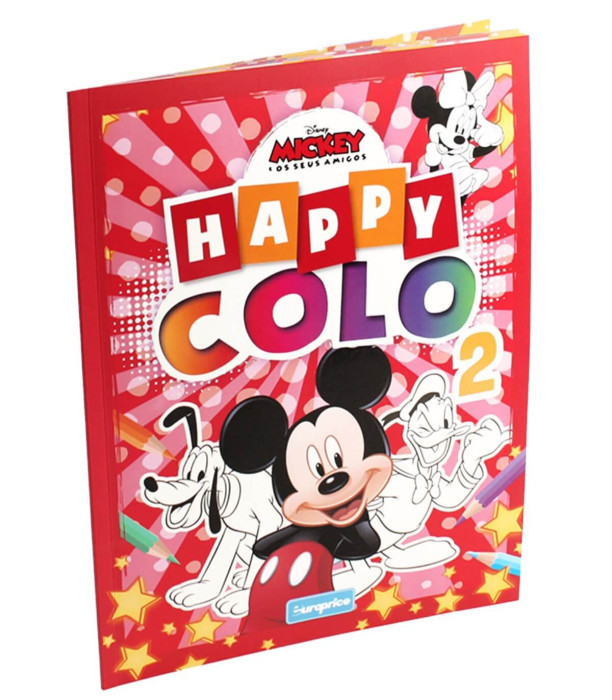 COLORING BOOK 32 PAGES. HAPPY COLO 4 TYPES Europrice