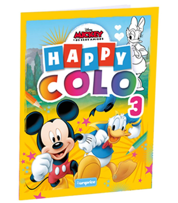 COLORING BOOK 32 PAGES. HAPPY COLO 4 TYPES Europrice