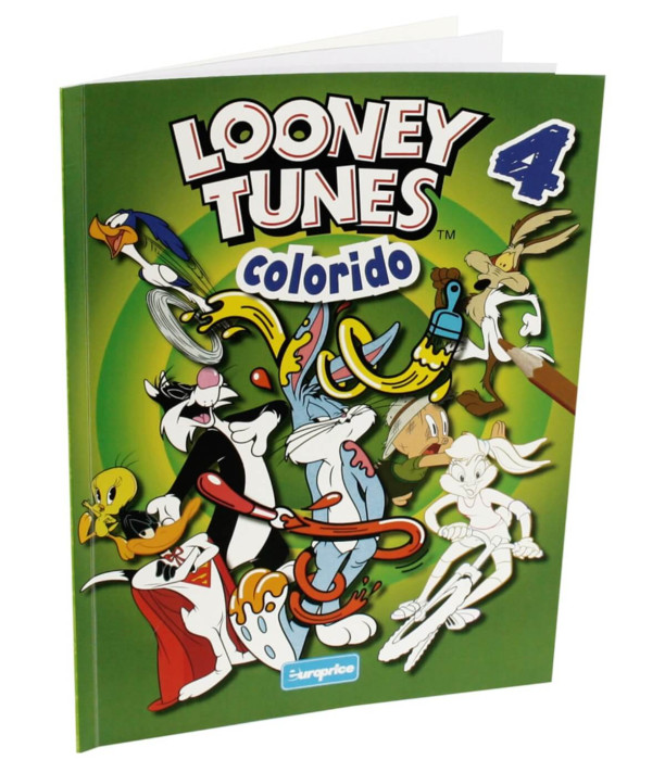 COLORING BOOK 32 PAGES LOONEY TUNES 4 TYPES Europrice