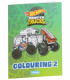COLORING BOOK 32 PAGES MONSTER TRUCK 4 TYPES Europrice