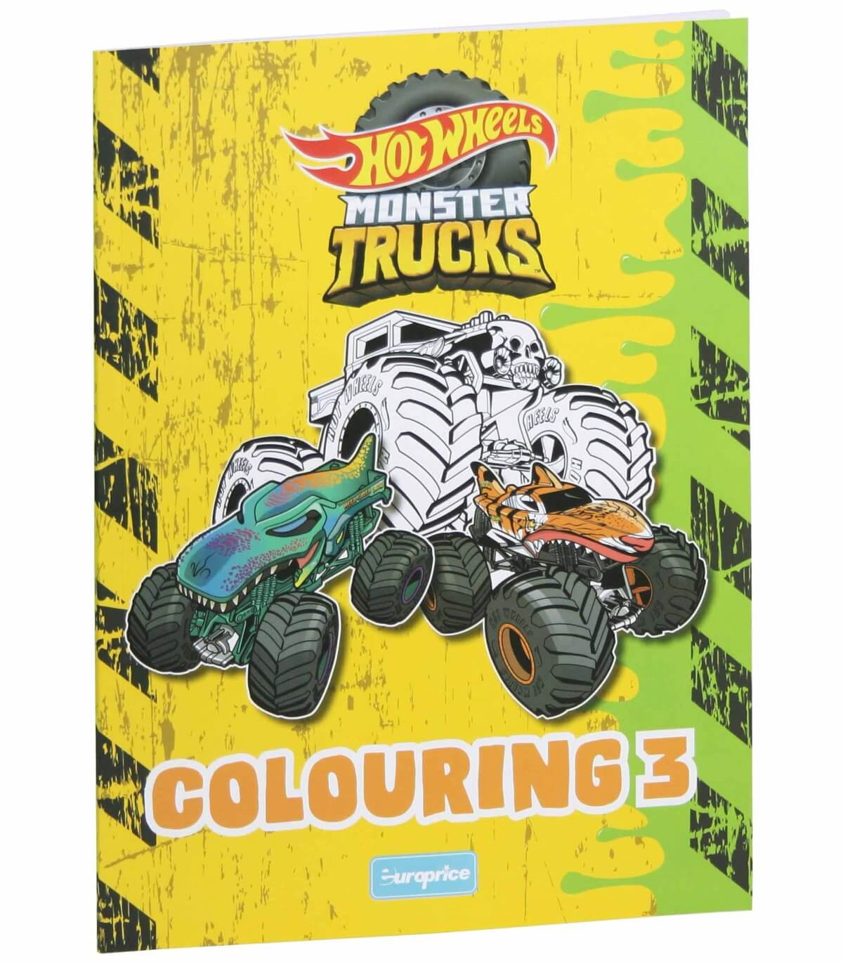 COLORING BOOK 32 PAGES MONSTER TRUCK 4 TYPES Europrice