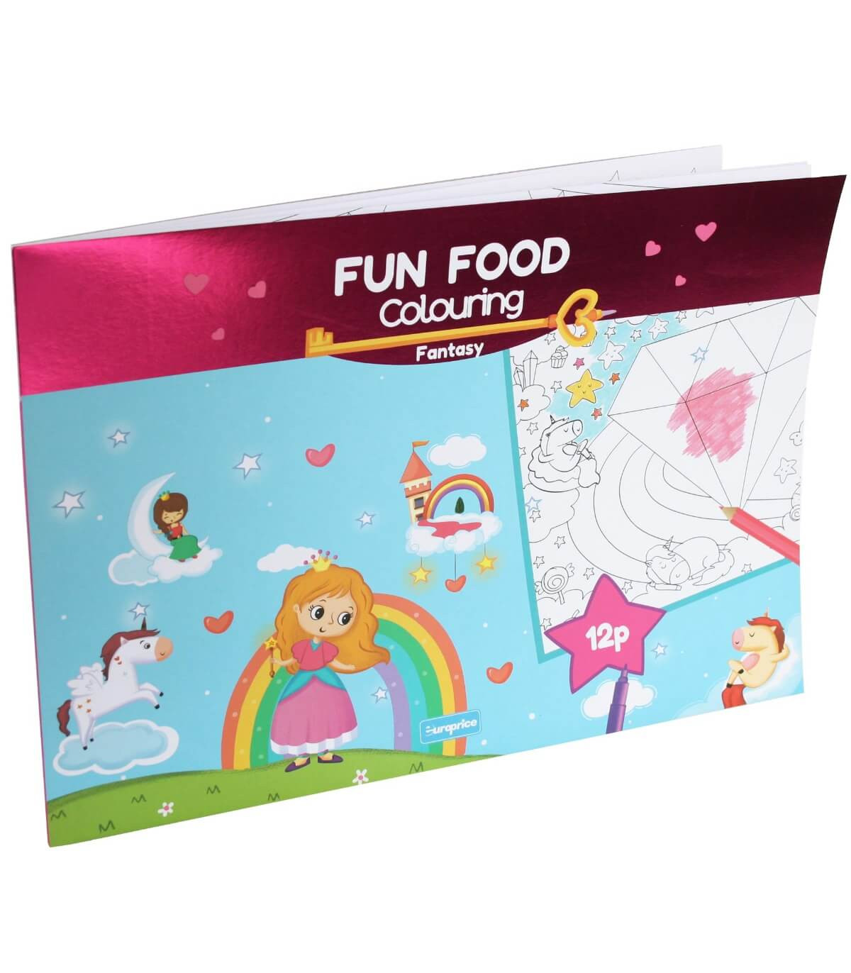 BIG COLORING BOOK ALBUM 24 PAGES JUNGLE/FANTASY Europrice