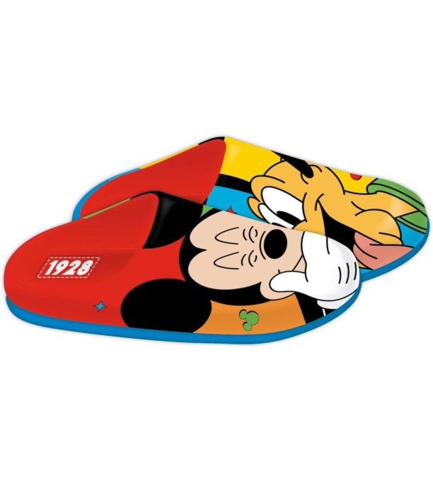 CHILDREN'S HOME SLIPPERS WITH MICKEY BORDER 26-31 SERIES
