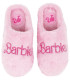 PLUSH HOUSE SLIPPERS WITH BARBIE EMBROIDERY 36-41 SERIES