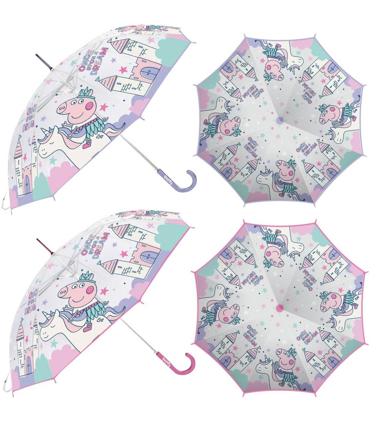 CHILDREN'S UMBRELLA MECHANICAL EVA TRANSPARENT PEPPA PIG Arditex