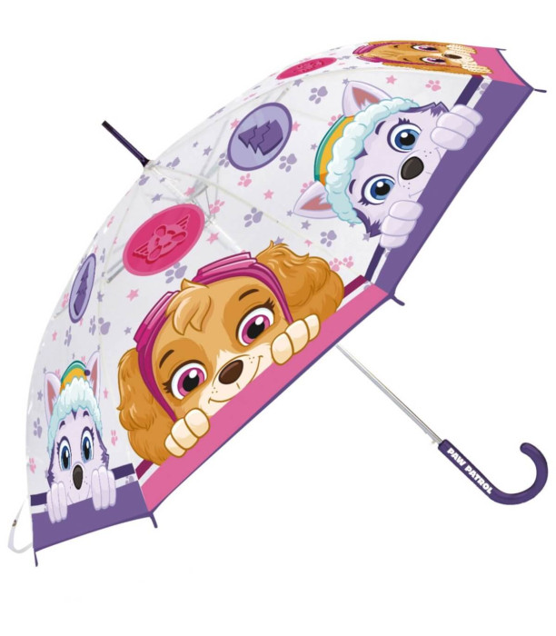 CHILDREN'S UMBRELLA MECHANICAL EVA TRANSPARENT PAW PATROL SKYE Arditex