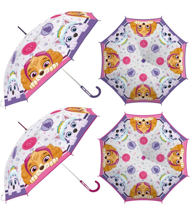 CHILDREN'S UMBRELLA MECHANICAL EVA TRANSPARENT PAW PATROL SKYE Arditex