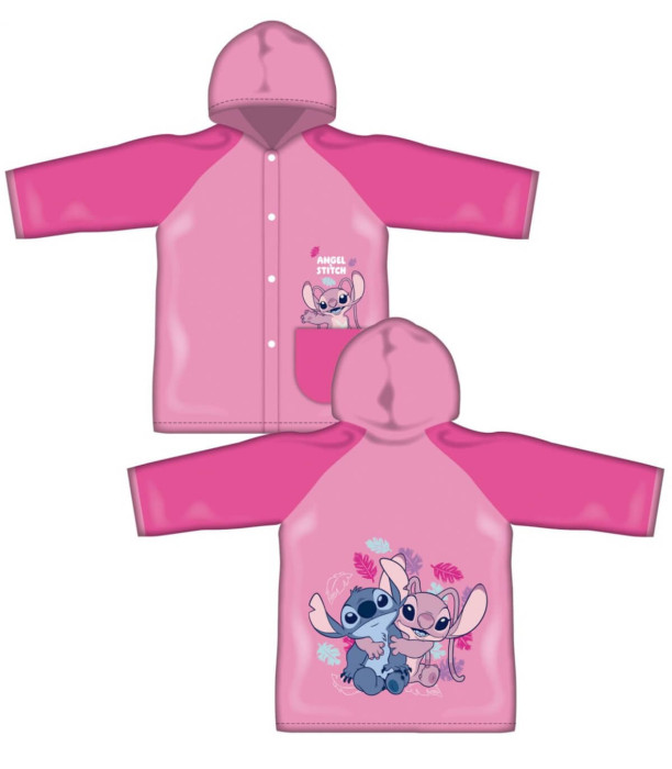 CHILDREN'S RAINCOAT PVC STITCH GIRL 4-8 YEARS.