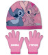 CHILDREN'S HAT 51/54 + GLOVES STITCH GIRL