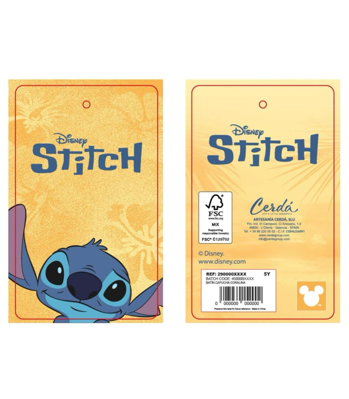 CHILDREN'S BATHROBE 6-14 YEARS. STITCH Cerda
