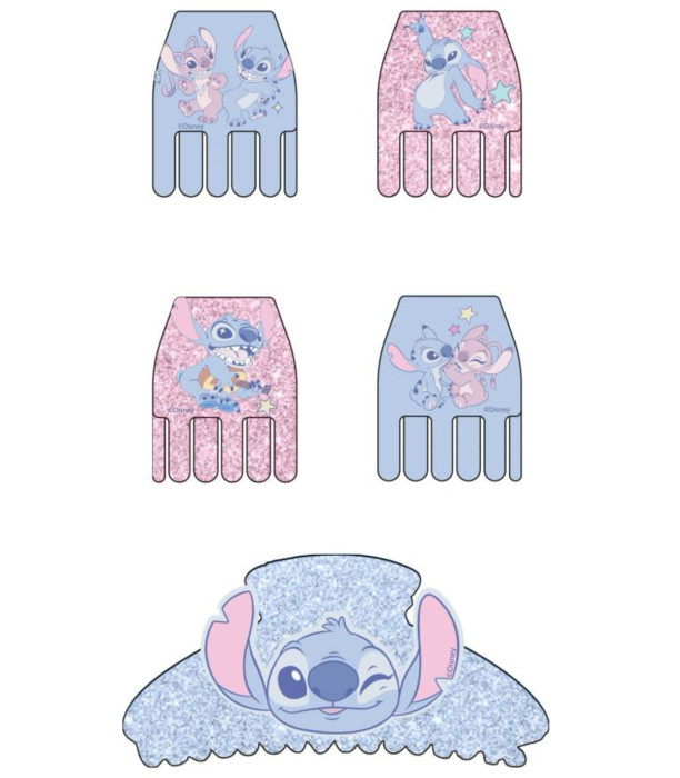 HAIR CLIPS 5 PCS. ON STITCH CARD Cerda