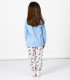WINTER CHILDREN'S PAJAMAS 5-12 YEARS. STITCH GIRL Cerda