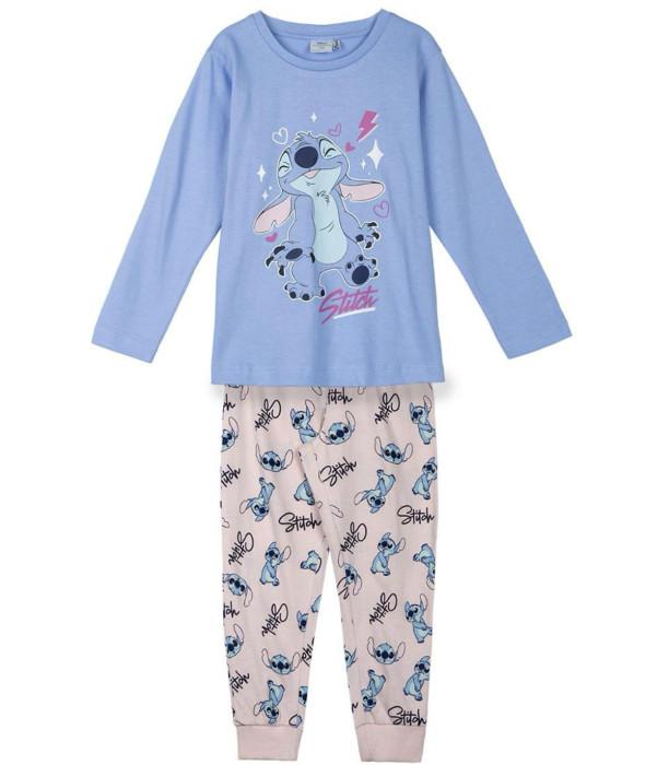 WINTER CHILDREN'S PAJAMAS 5-12 YEARS. STITCH GIRL Cerda
