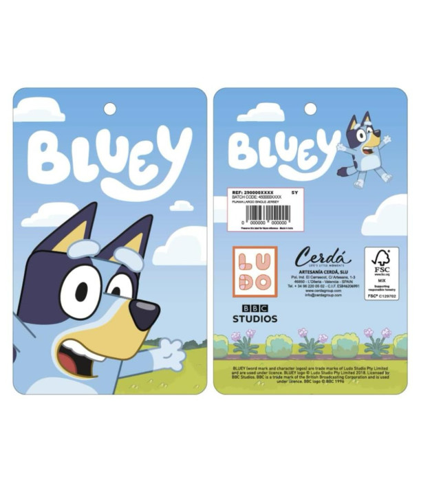 WINTER CHILDREN'S PAJAMAS 3-6 YEARS. BLUEY GIRL Cerda