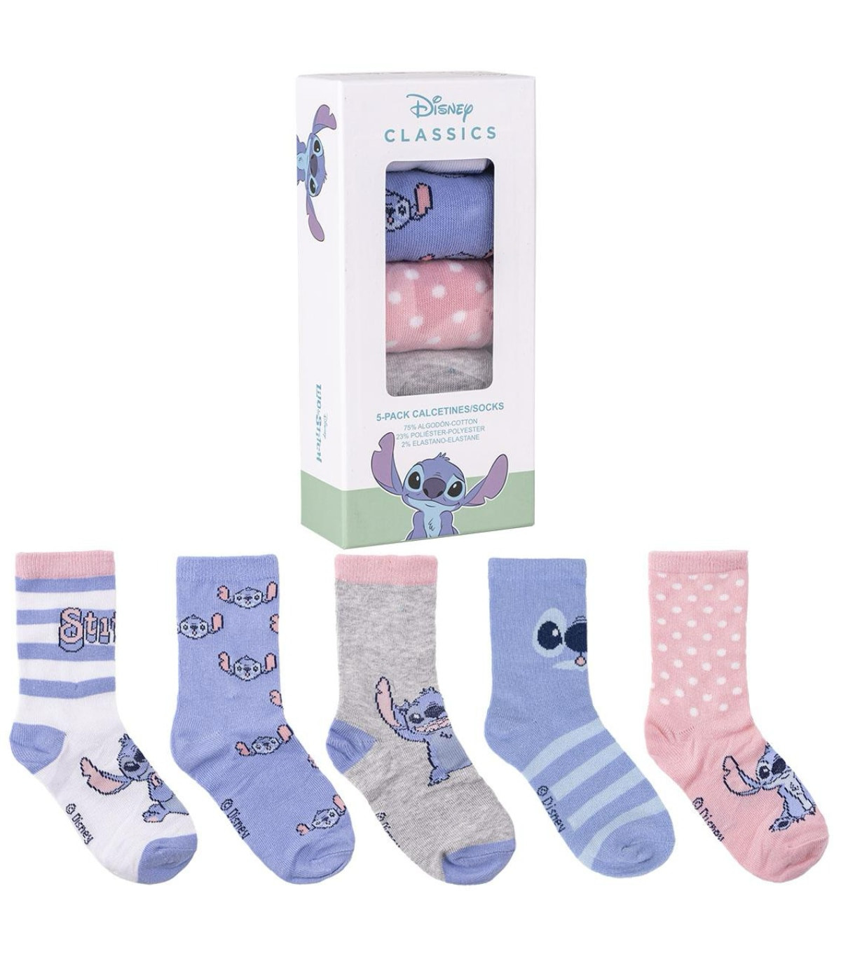 Socks 5 pairs in box 27-38 STITCH Cerda