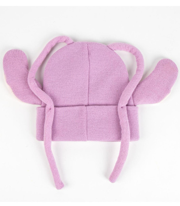 CHILDREN'S WINTER HAT STITCH WITH EARS PINK Cerda